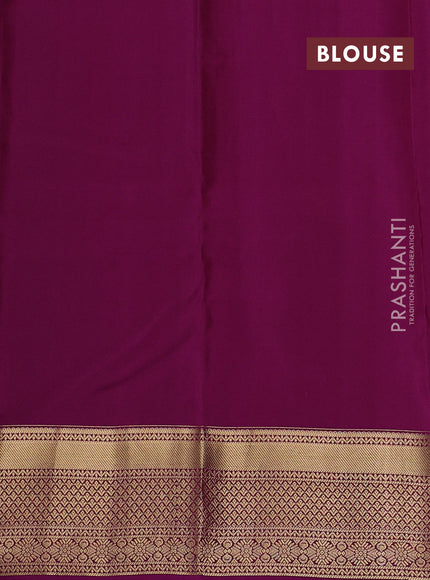 Mauve Pink & Magenta Pink Pure Kanchipuram Silk Saree - 1000 Buttas