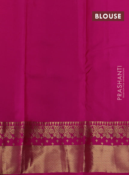 Pink Pure Kanchipuram Silk Saree - Buttas