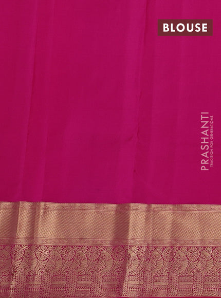 Pink Pure Kanchipuram Silk Saree - Buttas