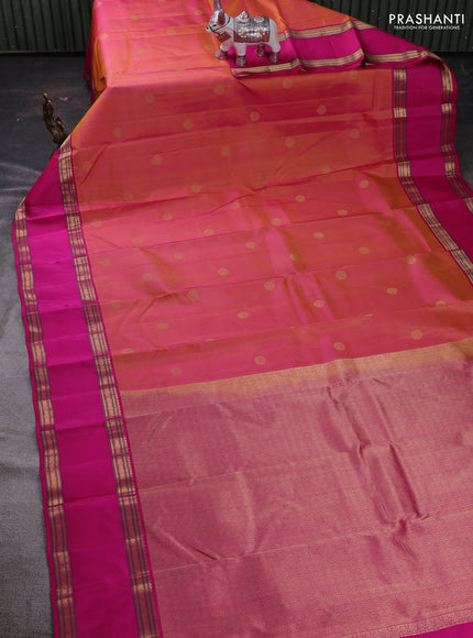 Pink Pure Kanchipuram Silk Saree - Buttas