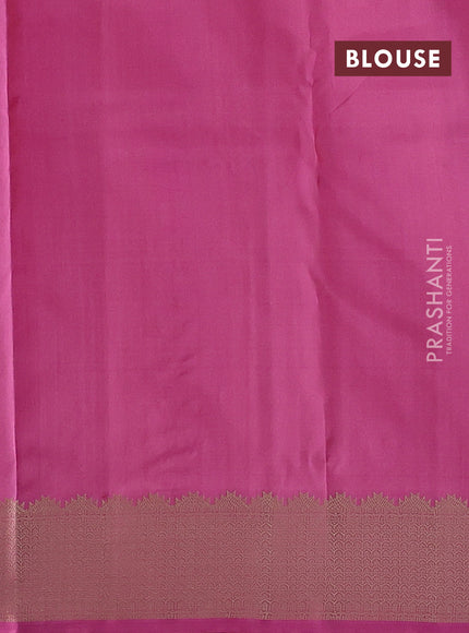 Pink Pure Kanchipuram Silk Saree - Buttas