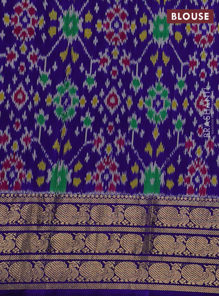 Purple & Violet Pochampally Silk - Digital Prints