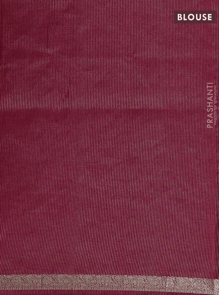 Pink Art Tussar Silk - Embroidery