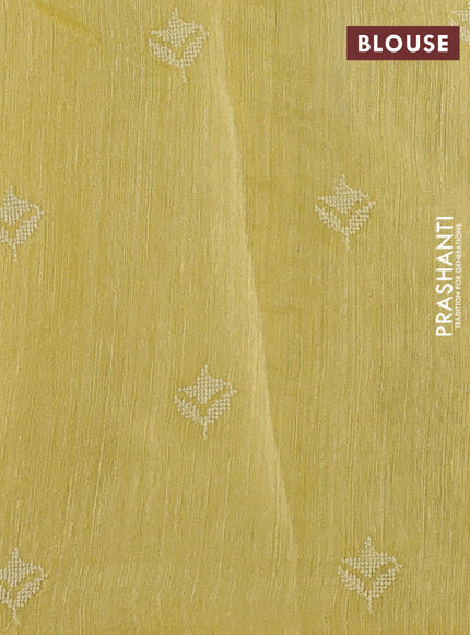 Yellow Pure Organza Silk - Embroidery