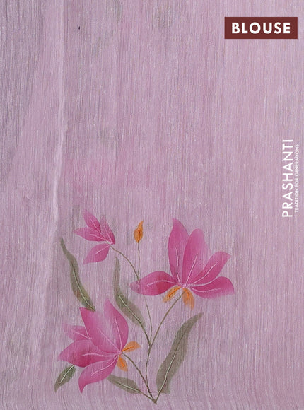 Light Pink Pure Organza Silk - Embroidery