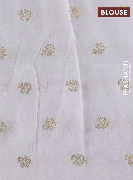 Off White Pure Organza Silk - Embroidery