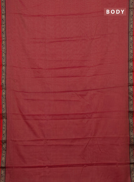 Pink & Maroon Narayanpet Cotton - Kalamkari Blouse