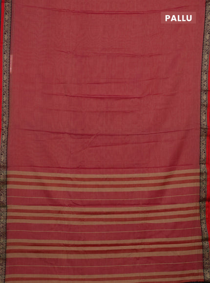 Pink & Maroon Narayanpet Cotton - Kalamkari Blouse