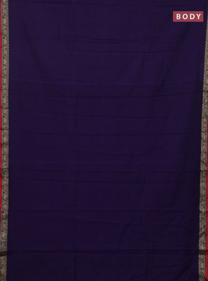 Violet & Mustard Yellow Narayanpet Cotton - Kalamkari Blouse