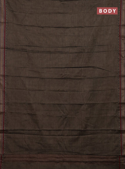 Chiku & Green Narayanpet Cotton - Kalamkari Blouse