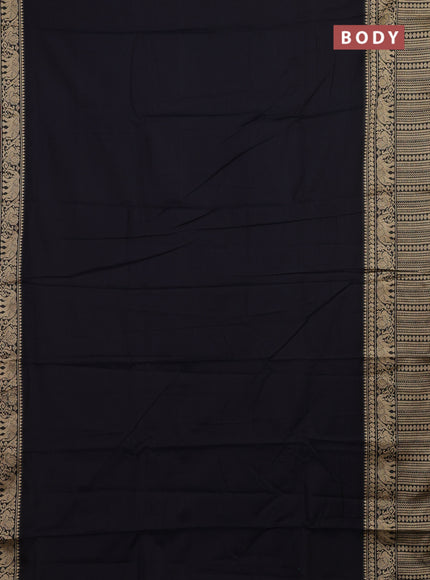 Black & Beige Narayanpet Cotton - Kalamkari Blouse