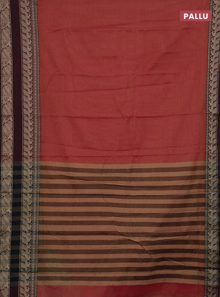 Pink & Green Narayanpet Cotton - Kalamkari Blouse
