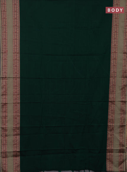 Green & Maroon Narayanpet Cotton - Kalamkari Blouse