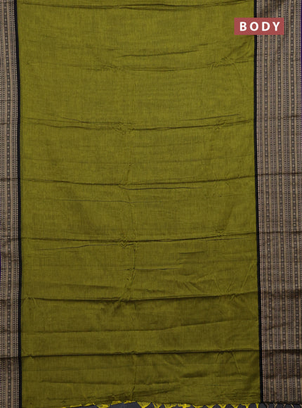 Mehendi Green & Royal Blue Narayanpet Cotton - Kalamkari Blouse
