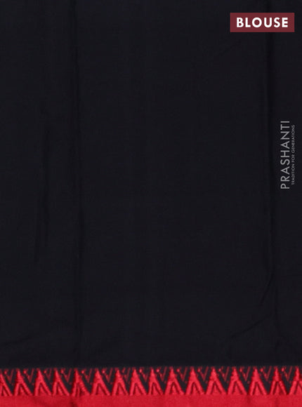 Black Narayanpet Cotton Saree