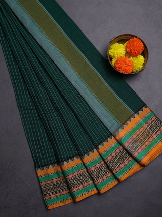 Green Narayanpet Cotton Saree
