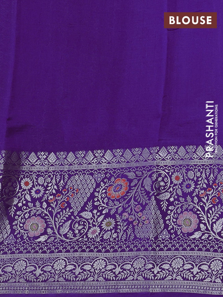 Purple Banarasi Kota Silk Saree