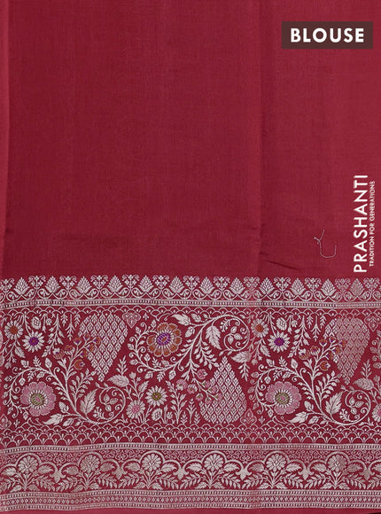 Red Banarasi Kota Silk Saree