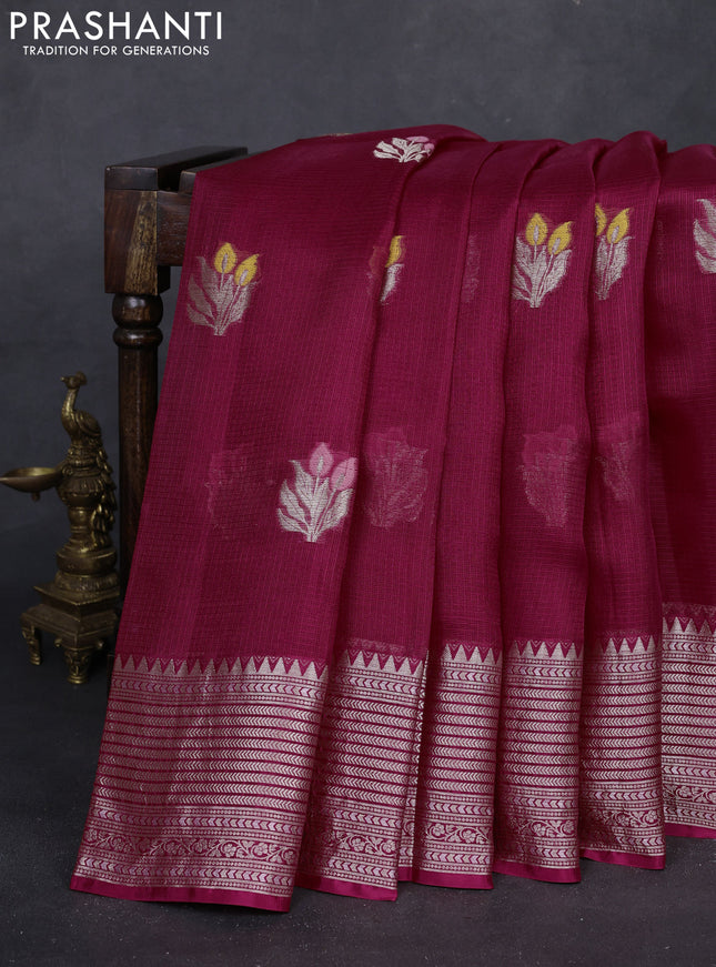 Pink Banarasi Kota Silk Saree