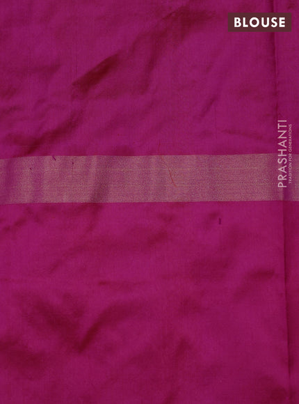 Purple & Pink Pochampally Silk Saree