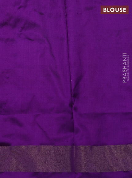 Green & Purple Pochampally Silk Saree