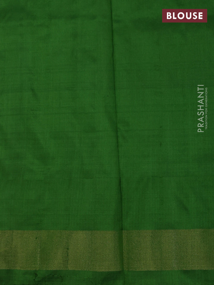 Pink & Green Pochampally Silk Saree
