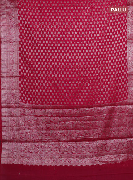 Pink Semi Chiniya Silk Saree