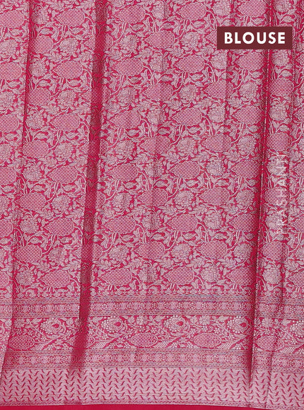 Pink Semi Chiniya Silk Saree