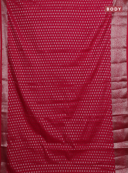Pink Semi Chiniya Silk Saree