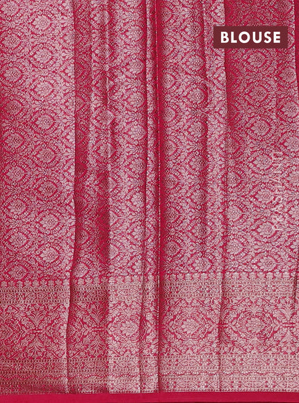 Pink Semi Chiniya Silk Saree