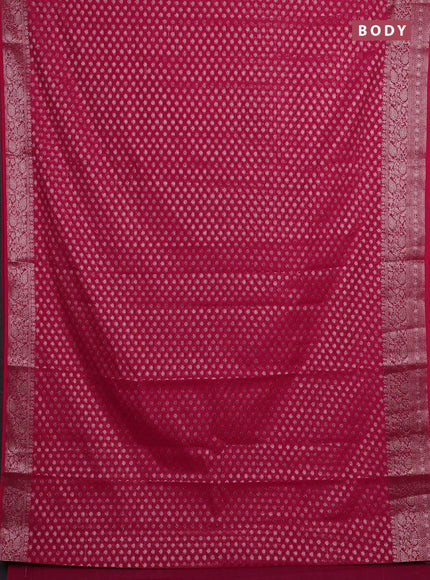 Pink Semi Chiniya Silk Saree