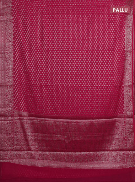 Pink Semi Chiniya Silk Saree