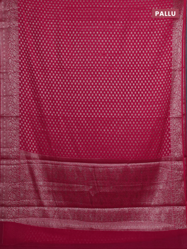 Pink Semi Chiniya Silk Saree