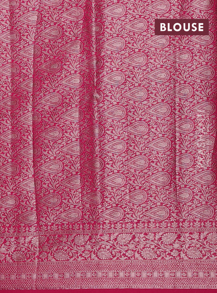 Pink Semi Chiniya Silk Saree