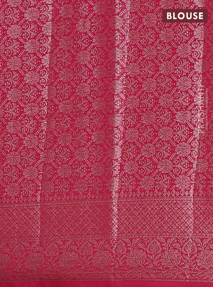 Pink Semi Chiniya Silk Saree