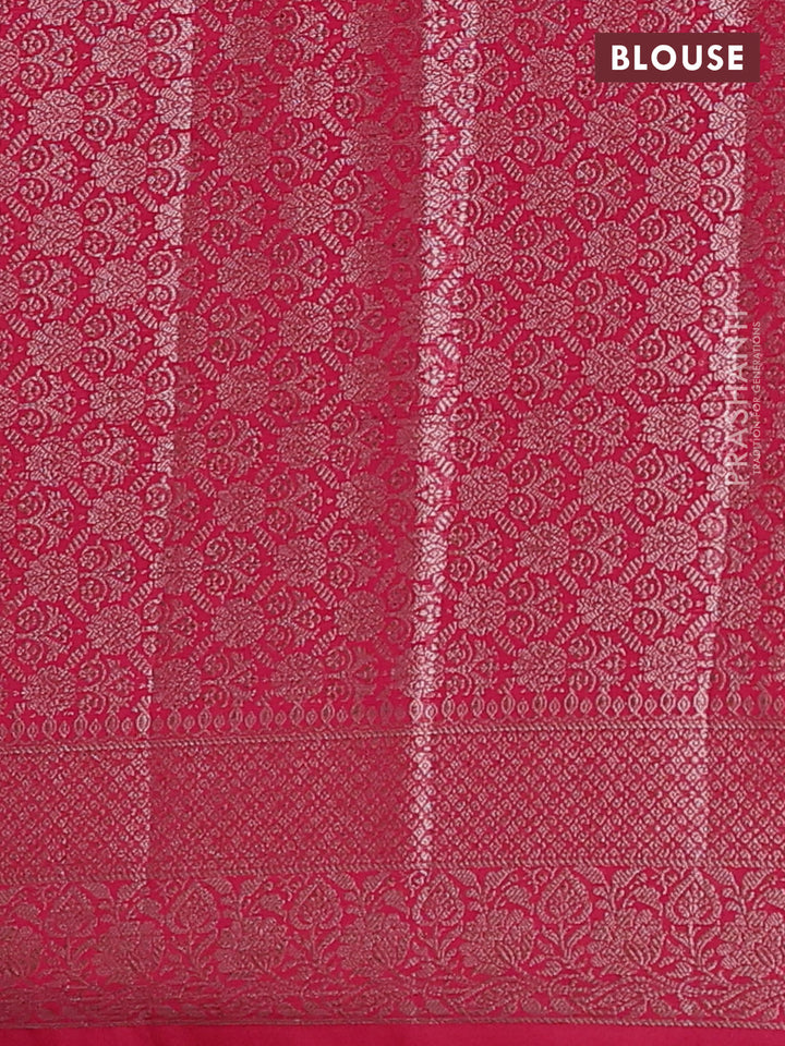Pink Semi Chiniya Silk Saree