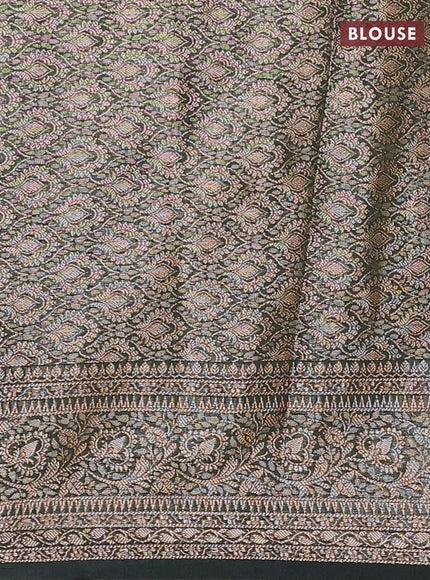 Mango Yellow Semi Chiniya Silk Saree