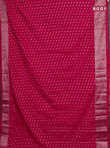 Pink Semi Chiniya Silk Saree