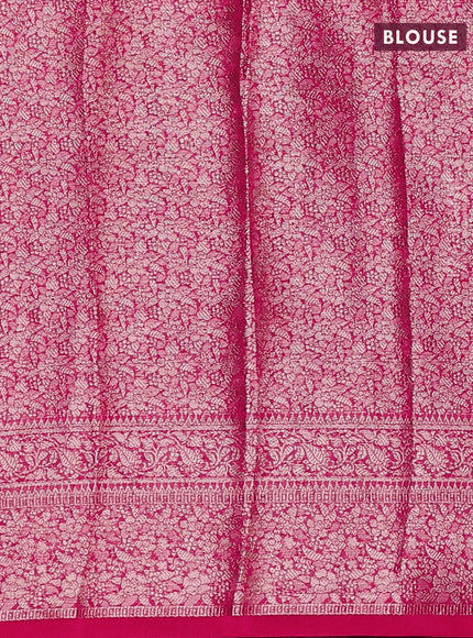 Pink Semi Chiniya Silk Saree