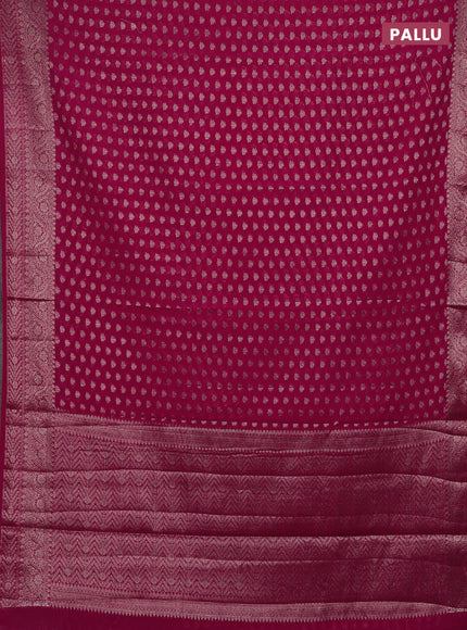Pink Semi Chiniya Silk Saree