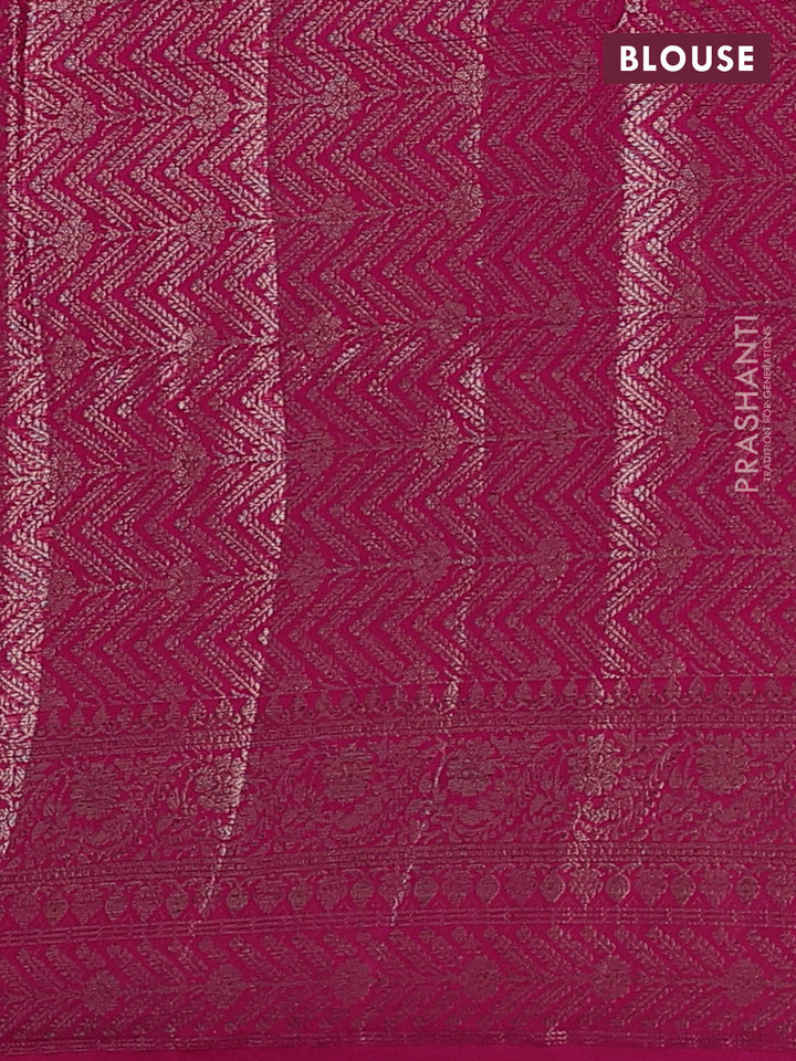 Pink Semi Chiniya Silk Saree