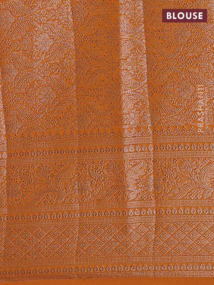 Mango Yellow Semi Chiniya Silk Saree