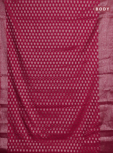 Pink Semi Chiniya Silk Saree