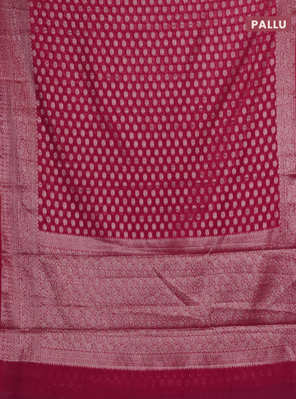 Pink Semi Chiniya Silk Saree