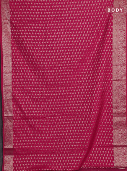 Pink Semi Chiniya Silk Saree