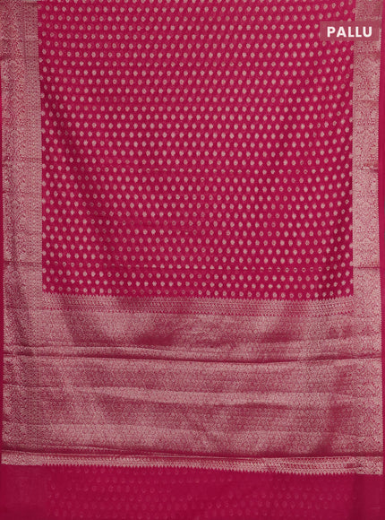 Pink Semi Chiniya Silk Saree