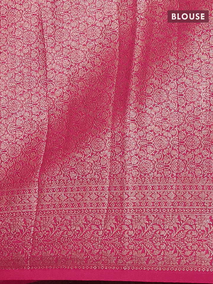 Pink Semi Chiniya Silk Saree