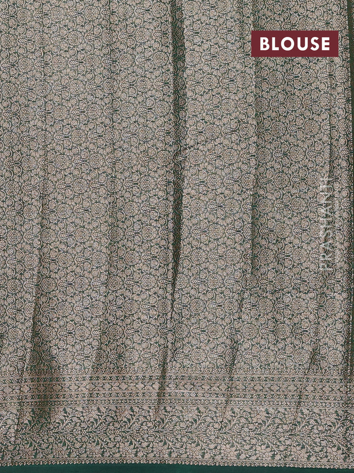 Pink & Green Semi Chiniya Silk Saree