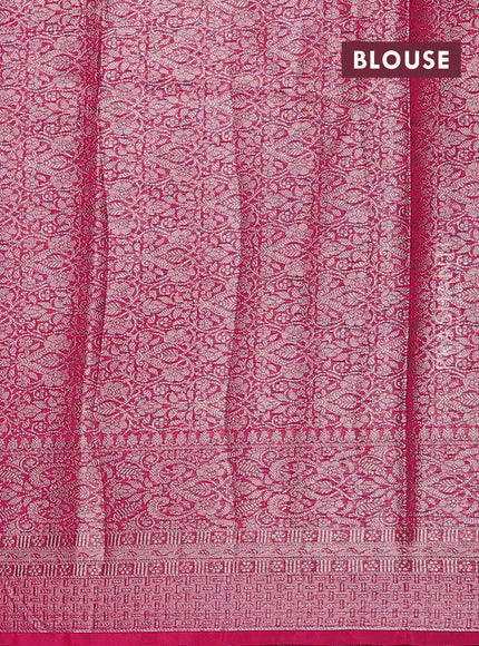 Pink Semi Chiniya Silk Saree