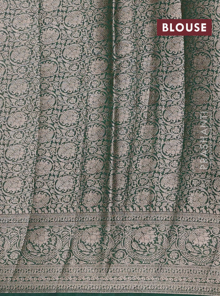 Pink & Green Semi Chiniya Silk Saree